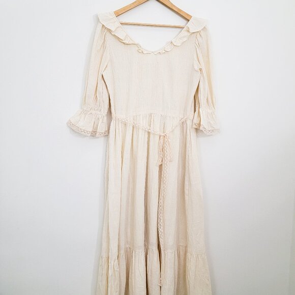 Of Her Own Kind Evangeline Midi Dress Cream Medium - Picture 9 of 14